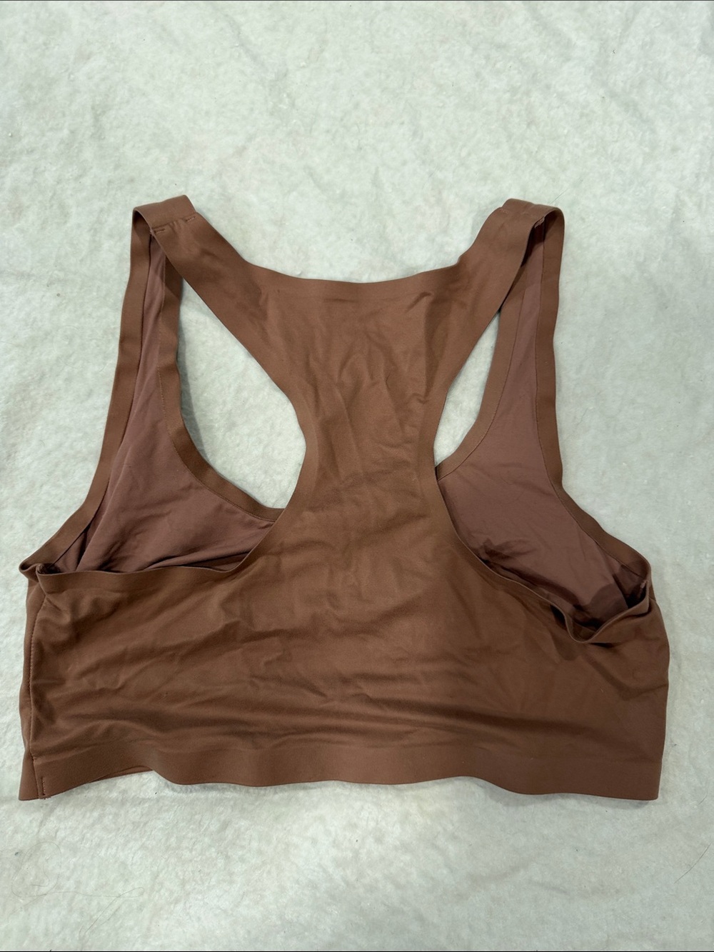 Auden Seamless Racerback Bralette in Brown - Picture 3 of 5